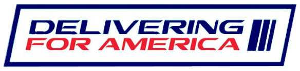 Delivering for America logo